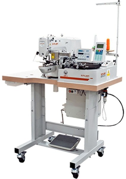 Otomatik Düğme Beslemeli Kovalı Düğme Makinesi ASP-ABF100J