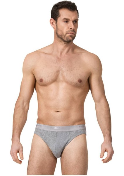 3 Adet Gri Renk Spor Slip Külot