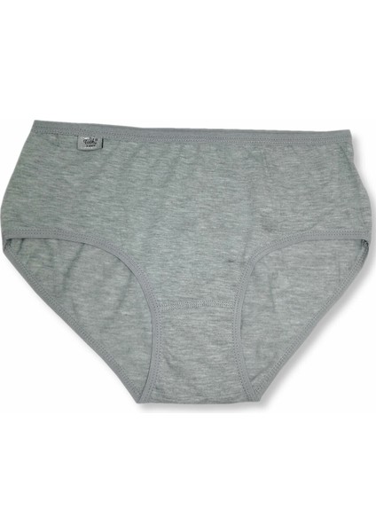 2 Adet Gri Renk Likralı Ince Bel Bato Külot