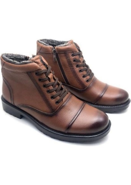 Erkek Taba Rengi Deri Bot modelleri