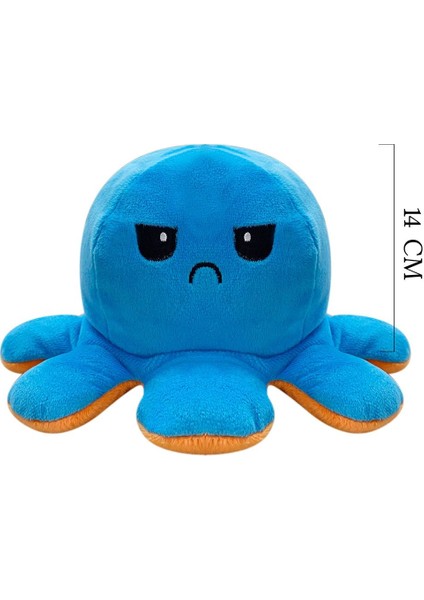 Peluş Duygulu Ahtapot Oyuncak 14 cm Mavi fiyatları