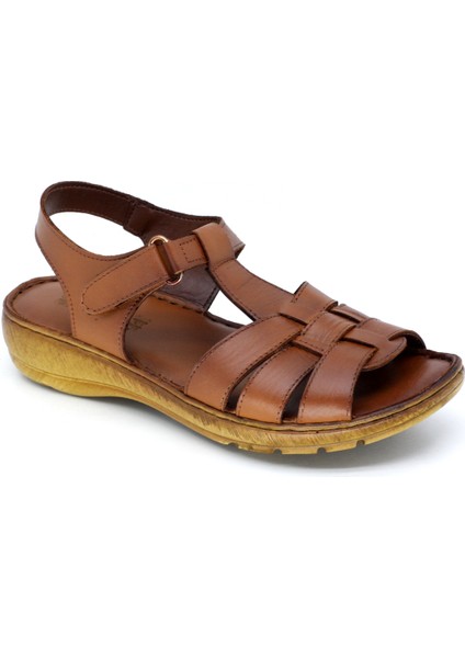 Trendyshose 19S-860 Zn Deri Çırtlı Anatomic Confort Günlük Sandalet