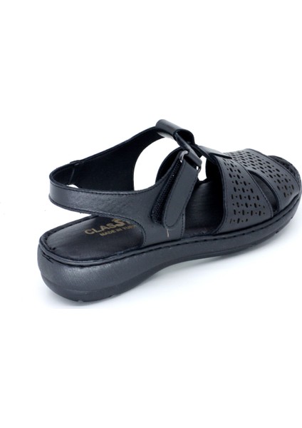 Trendyshose 19S-863 Zn Deri Çırtlı Anatomic Confort Günlük Sandalet