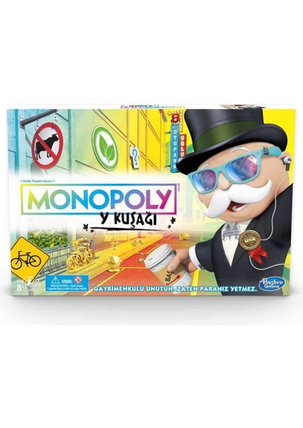 Monopoly Y Kuşağı/ Hasbro Gaming +8 Yaş