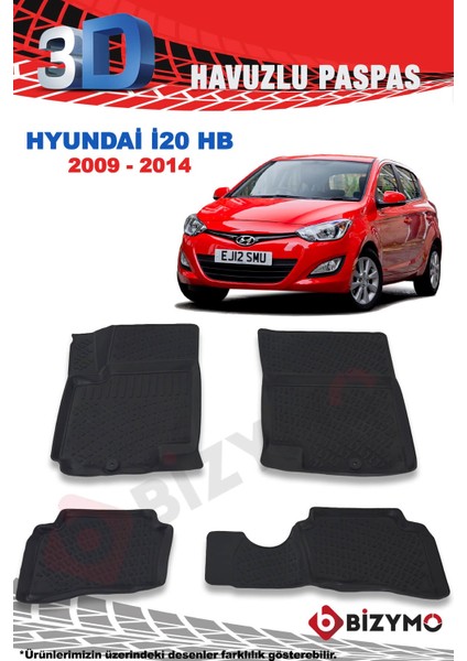 Hyundai I20 2009-2014 3D Paspas Takımı Bizymo