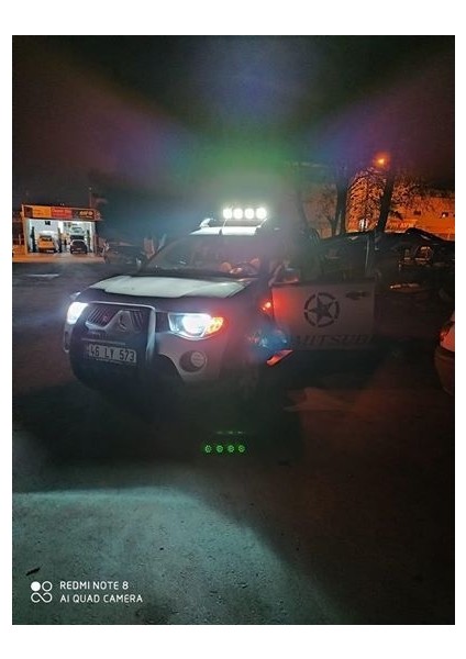 5 Adet 14 LED Yuvarlak Off Road Sis Farı Sis Lambası Çalışma Lambası Projektör