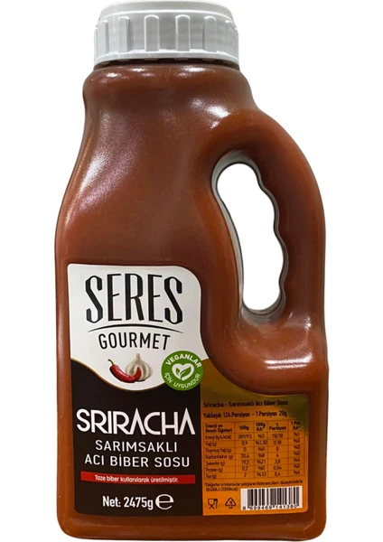 Seres Gourmet Sriracha Sarımsaklı Acı Biber Sosu 2475 gr