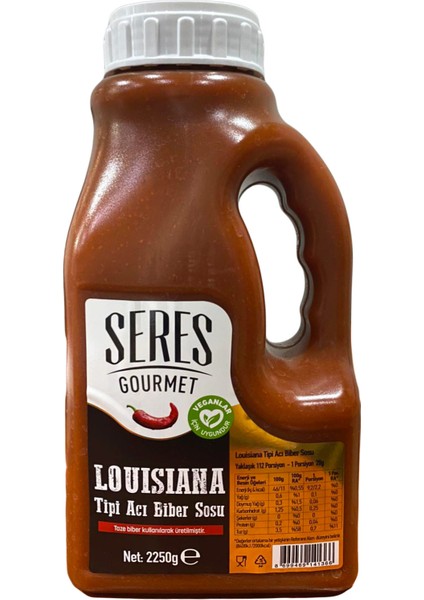 Seres Gourmet Louisiana Tipi Acı Biber Sosu 2250 gr