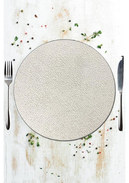 Çap 27 Buzlu Cam Desenli Cam Sunumluk Amerikan Servis Supla