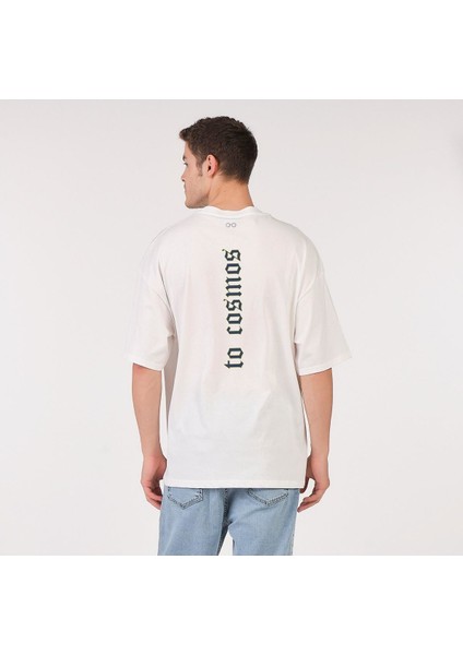 Tasarım Oversize Tshirt Erkek To Cosmos Baskılı