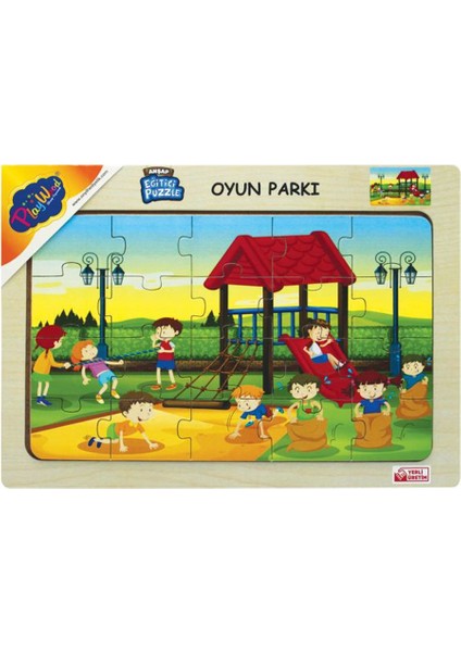 Eğitici Ahşap Puzzle Oyun Parkı ONY-178