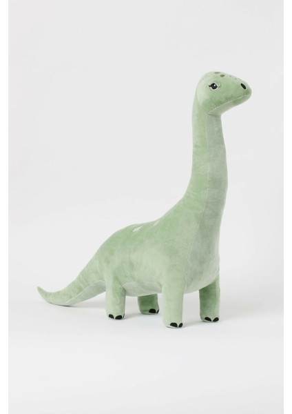 Büyük Yumuşak Velur Oyuncak Dinazor Peluş Uyku ve Oyun Arkadaşı Dinozor Brontosaurus 70 x 60 cm