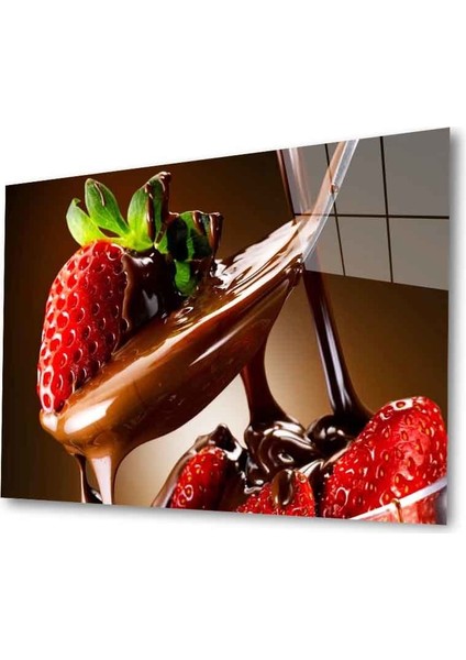 Meyveler Cam Tablo 4mm Dayanıklı Temperli Cam