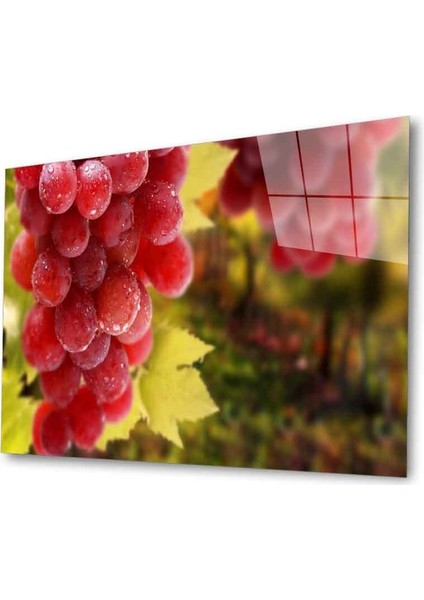 Meyveler Cam Tablo 4mm Dayanıklı Temperli Cam