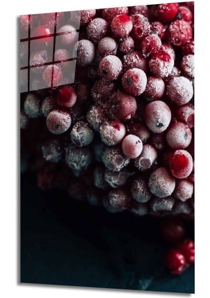 Meyveler Cam Tablo 4mm Dayanıklı Temperli Cam