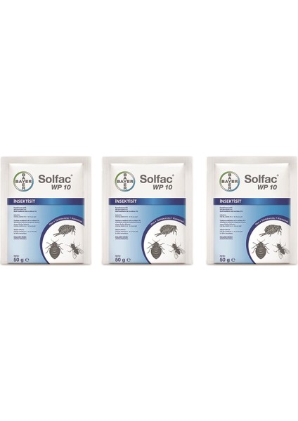 Solfac Wp-10 50 G Bayer 3 Adet