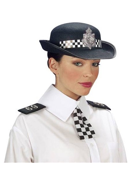 Yetişkin Bayan Polis Şapkası