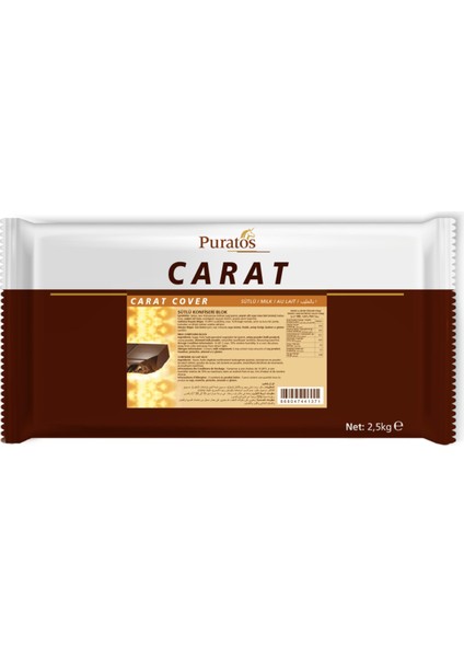 Sütlü Konfiseri Çikolata Carat Cover  2,5 kg 4008566