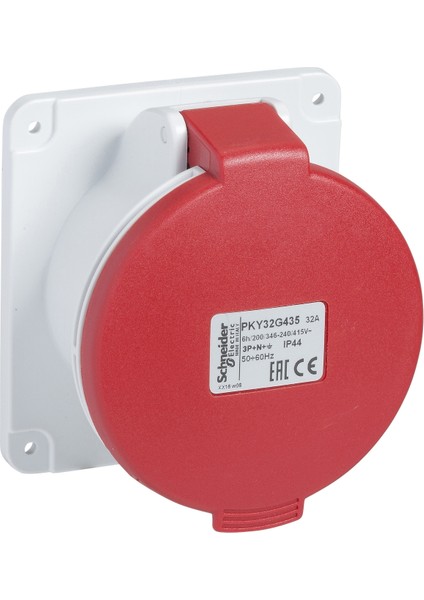 Schneider Electric Schneider,Pratika Soket -Hızlı -Düz -16a Prız,Pky16g435