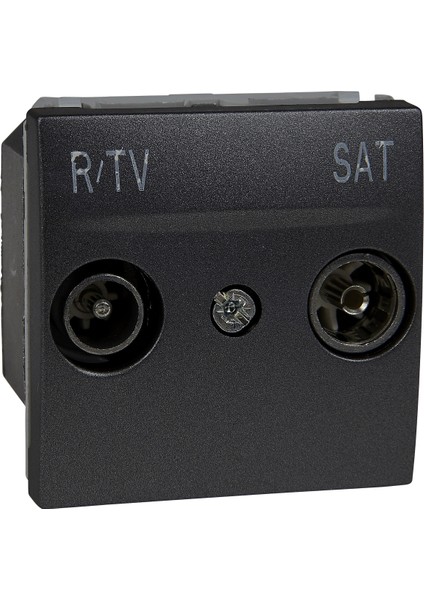 Schneider-R-Tv/Sat Soket - Bağımsız Soket - Grafit