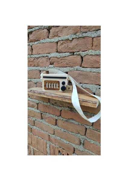 Retro Ahşap Dekoratif Radyo - Kahverengi