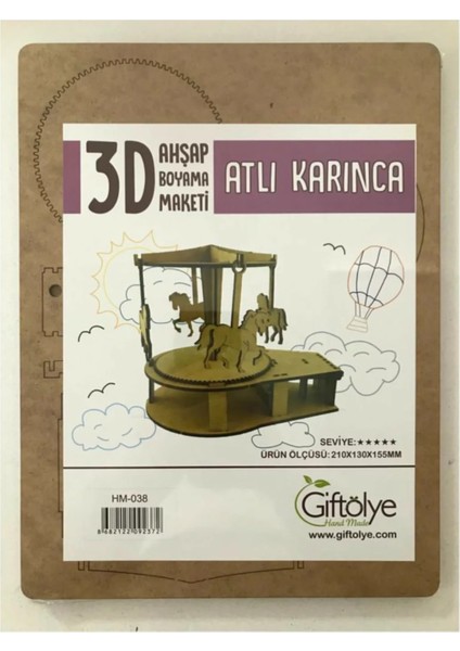 Atlı Karınca 3D Ahşap Maket
