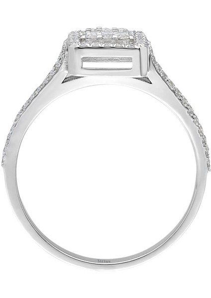 F Renk 0,42 Karat Baget Pırlanta Yüzük 0441R0008 modelleri