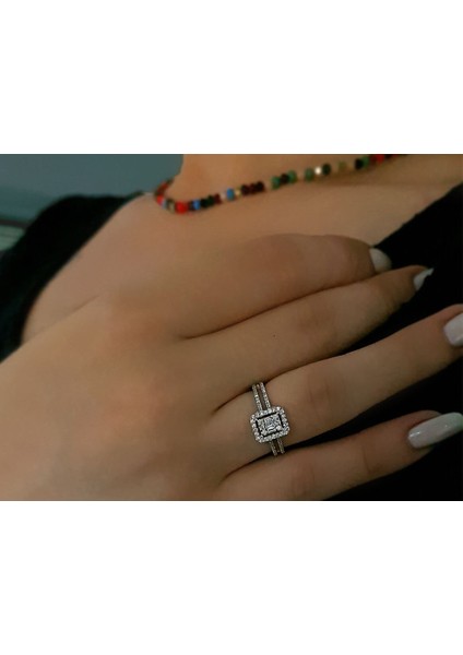 F Renk 0,42 Karat Baget Pırlanta Yüzük 0441R0008 indirimleri