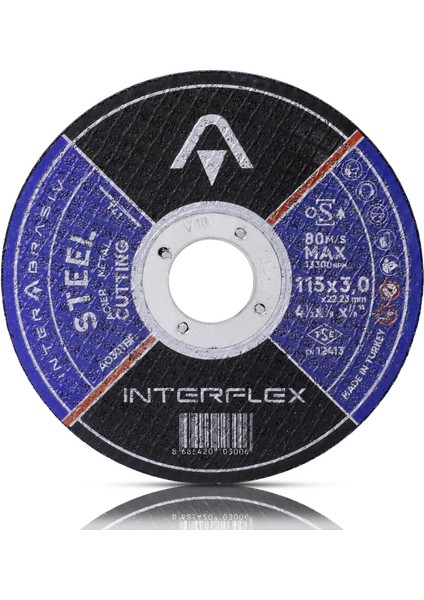 Interflex Metal Kesici Taş Disk 115x3.0x22.23 Mm