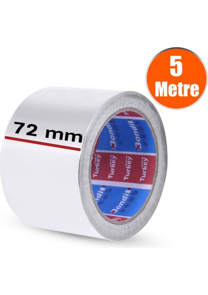 Alüminyum Folyo Bant Yanmaz 72 Mm X 5 Metre fiyatları