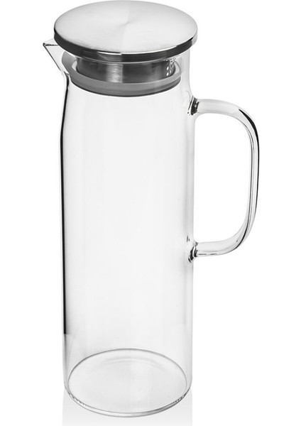 Metal Kapaklı Cam Sürahi 1500 ml