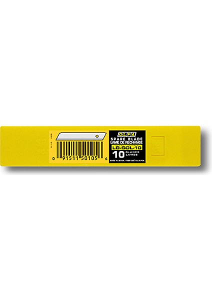 Lb-Sol-10 Standart Tek Gövdeli Kırımsız Geniş Maket Bıçağı Yedeği 10’lu