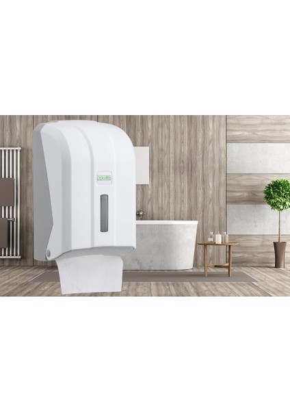 K6 Z Katlı (Dikkat:Wc Tuvalet Kağıdı İçindir) Dispenseri Mini Boy Beyaz