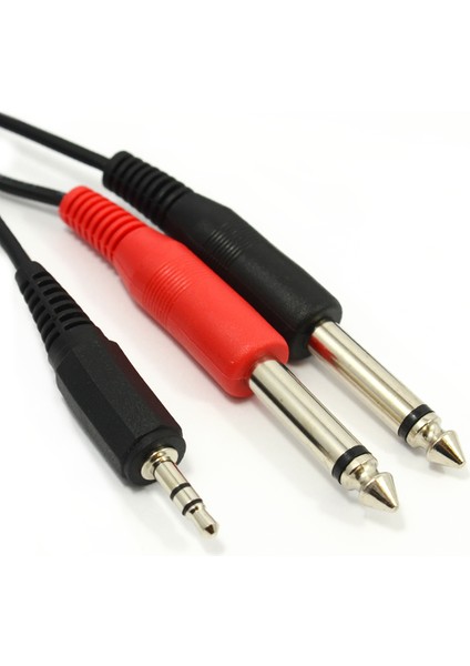 3.5 mm Stereo To 2x6.3 mm Mono Kablo 3 Metre