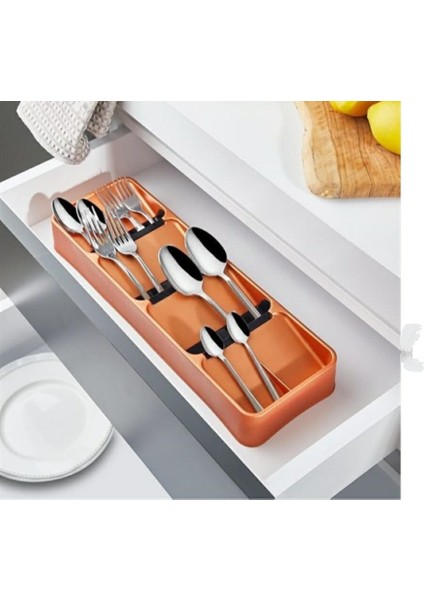 5 Bölmeli Organizer Çekmece Içi Kaşıklık Çekmece Düzenleyici