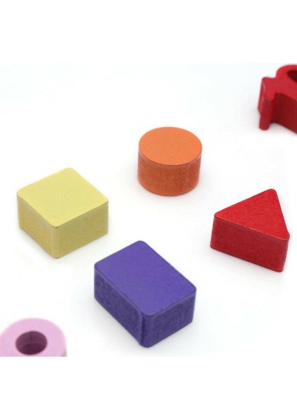 Hambag Ahşap Matematik Öğretici Puzzle - Sayılar Şekiller Puzzle