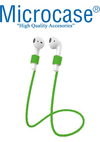 Airpods Kulaklık ve Şarj Ünitesi Için Silikon Kılıf + Kulaklık Askılık + Çengel-Koyu Yeşil modelleri