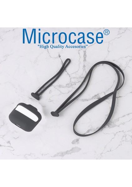 Airpods Pro Boyun Askılıklı Silikon Koruma 3in1 Set - Turkuaz modelleri