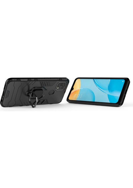 Oppo A15S Batman Serisi Yüzük Standlı Armor Kılıf - Siyah indirimleri