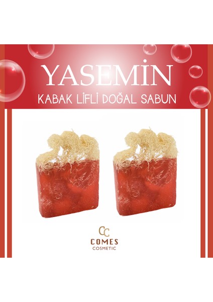 2'Li Doğal Kabak Lifli Yasemin Sabunu