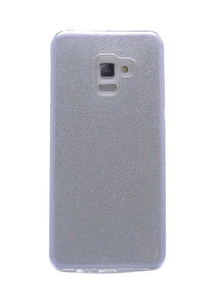Samsung Galaxy A8 Plus 2018 Uyumlu Kılıf Simli Koruyucu Shining Silikon