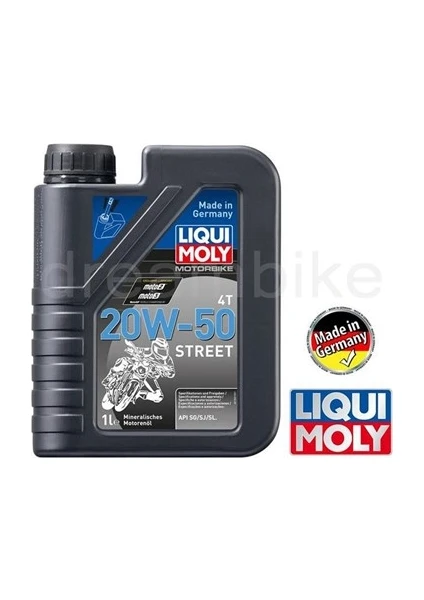 Liqui Moly 20W-50 Street Motor Yağı 1 Lt. Made In Germany 1500