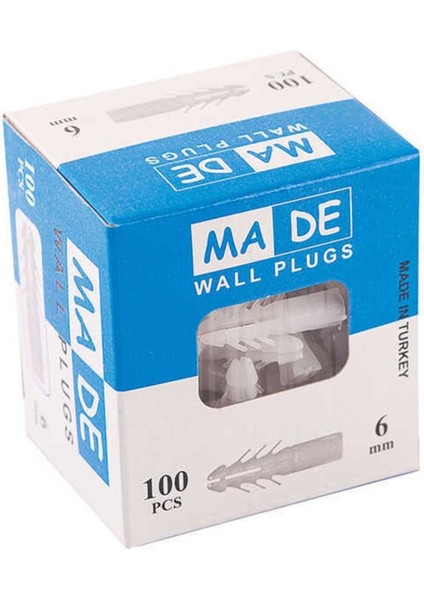 Standart Kutulu Dübel 6 mm 100 Adet-1kutu