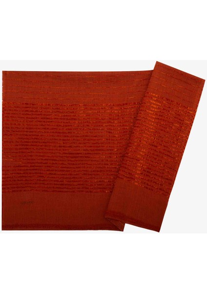 1042BRL Kadife Şeritli Şal