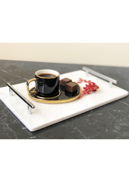 Doğal Mermer 20X30 Tepsi Gümüş Slim Kulp fırsatları