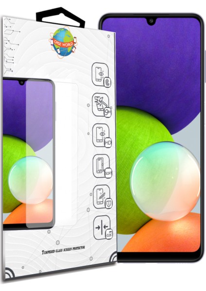 Caseworld Samsung Galaxy A22 4g Temperli Ekran Koruyucu Kırılmaz Cam fiyatları