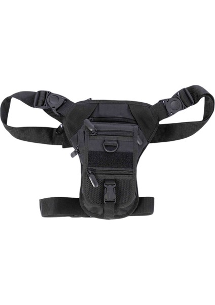 Siyah Özel Bölmeli Tabanca Taşıma Bel ve Bacak Çantası
