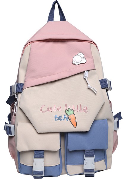 Unisex Okul Sırt Çantası - Pembe (Yurt Dışından)