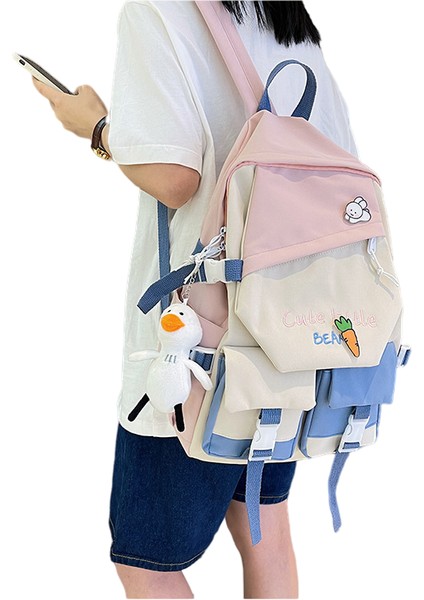 Unisex Okul Sırt Çantası - Pembe (Yurt Dışından) fiyatları