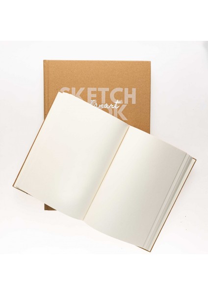 Academy Ciltli A4 Kraft Sketch Pad 96yp 80gr - Kraft